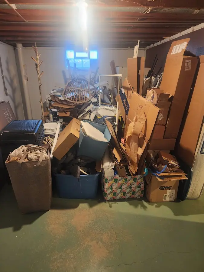 Roll-off dumpster container at job site for 20 Yard Dumpster Rental in Mill Valley